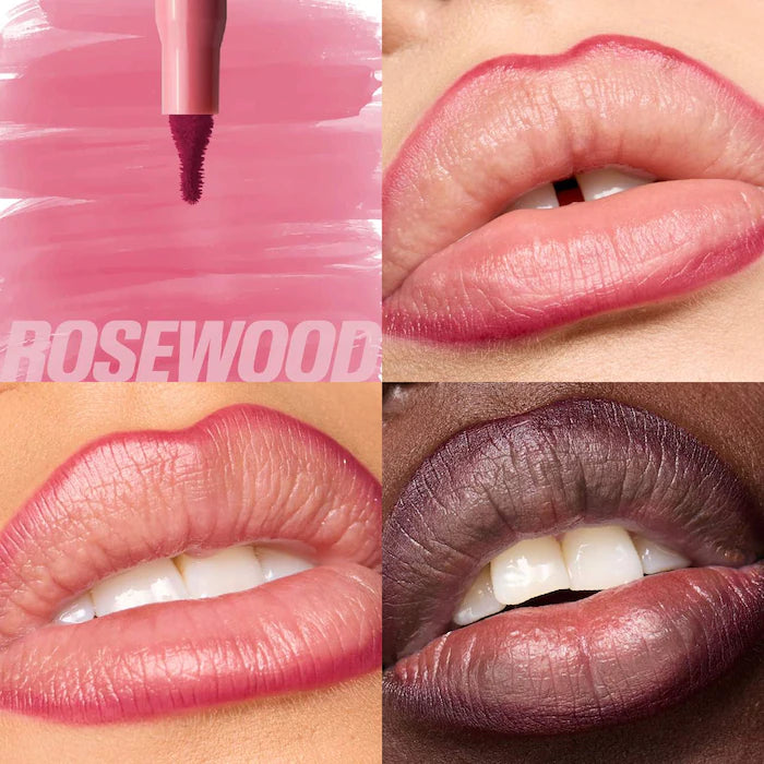 HUDA BEAUTY
Lip Contour Lip Stain for 12-Hour Wear Color: Rosewood - rosy pink