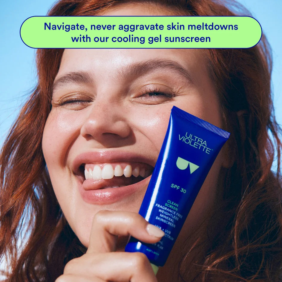 Ultra Violette Clean Screen Fragrance Free Sensitive Facial Skinscreen SPF 30