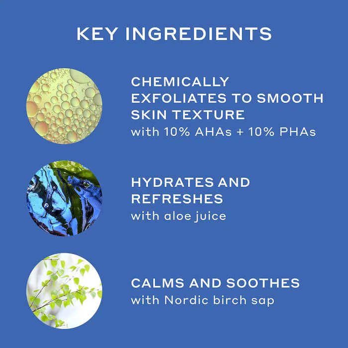 OLEHENRIKSEN
Dewtopia 20% PHA/AHA Retexturizing Night Serum Size: 1 oz/ 30 mL