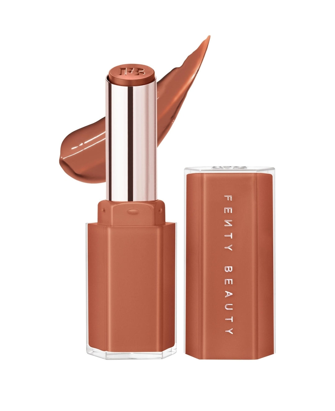 Fenty Beauty by Rihanna
Gloss Bomb Stix High-Shine Gloss Stick Color: Fenty Glow - rose tan