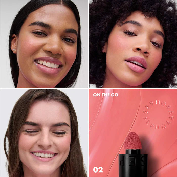 SEPHORA COLLECTION
Blush & Go Longwear Matte Liquid Blush For Lip and Cheek Color: 02 On The Go - watermelon pink matte