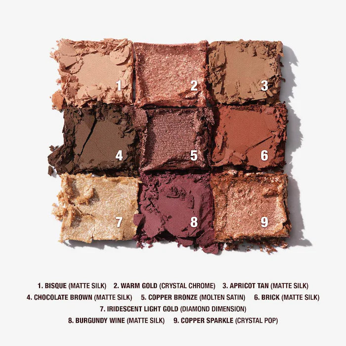 Charlotte Tilbury
Charlotte’s Beautifying Eye Trends Eyeshadow Palette Color: Sensual SunsetLimited Edition