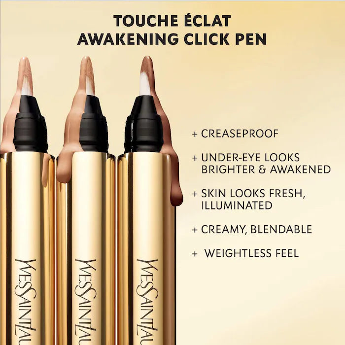 Yves Saint Laurent
Touche Éclat Awakening Concealer Click Pen Color: 1 Luminous Radiance - for fair to light complexions with pink undertones