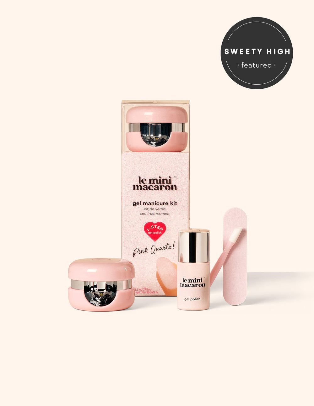 Le Mini Macaron Pink Quartz - Gel Manicure Kit