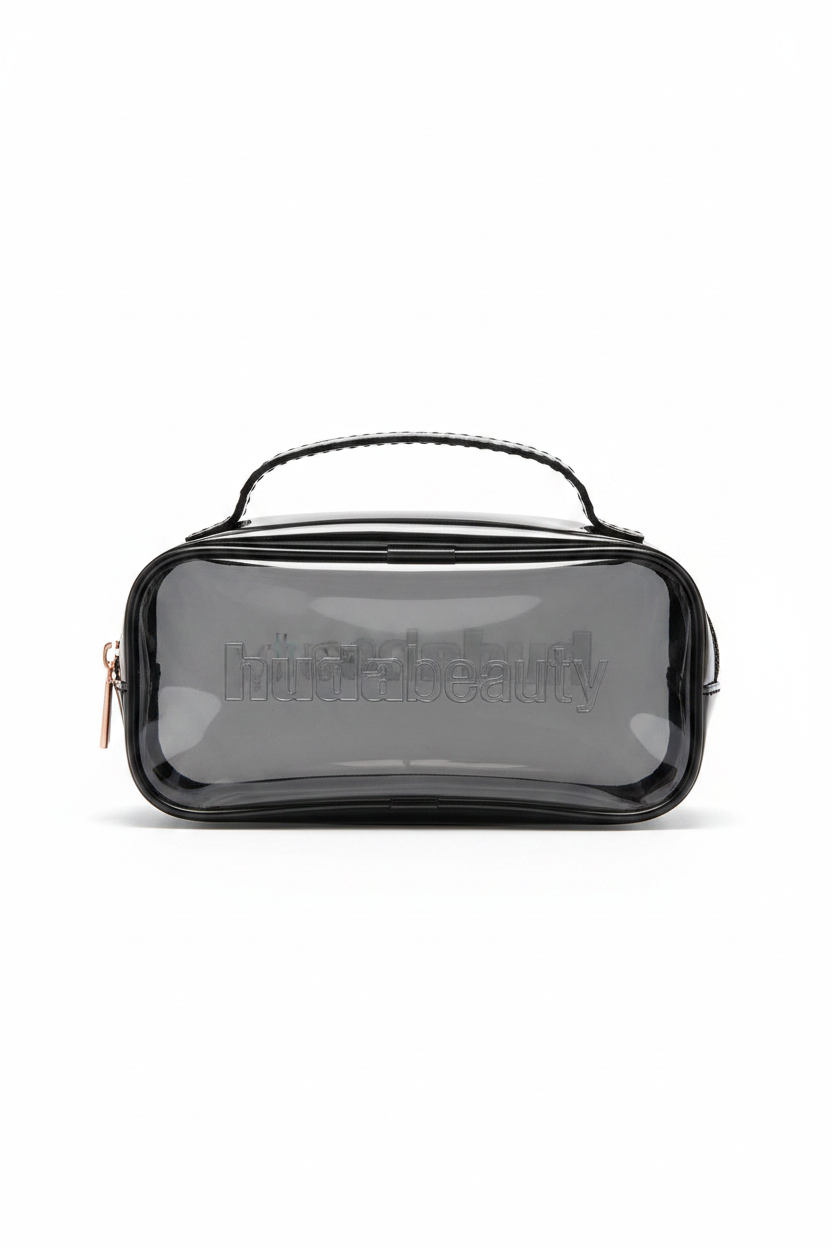 Huda Beauty Makeup Bag in Clear Brown