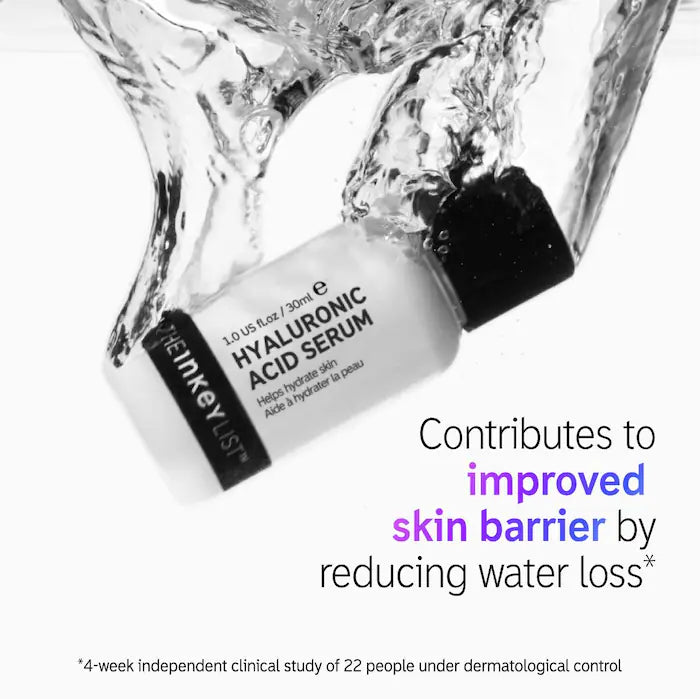 The INKEY List
Hyaluronic Acid (HA) Hydrating Face Serum Size: 1 oz/ 30 mL