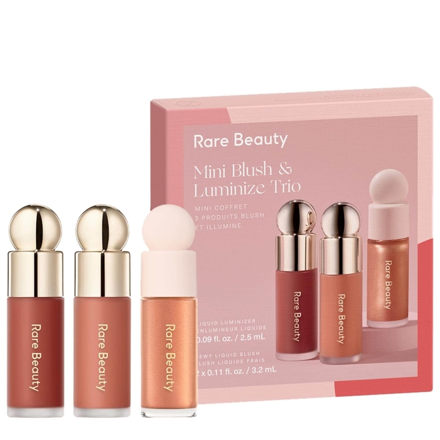 Rare Beauty Mini Blush & Luminizer Trio
