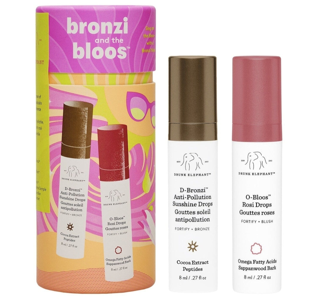 Drunk Elephant
Bronzi and the Bloos Color Serum Duo