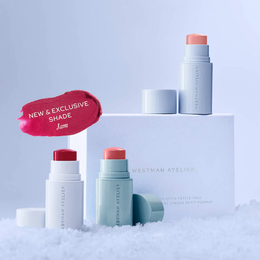 Westman Atelier
Mini Baby Cheeks Lip + Cheek Cream Blush Stick Trio Gift Set