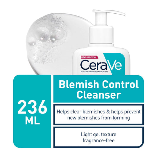 CeraVe
Blemish Control Cleanser Face Wash For Acne & Blemish Prone Skin with 2% Salicylic Acid, Niacinamide and Ceramides