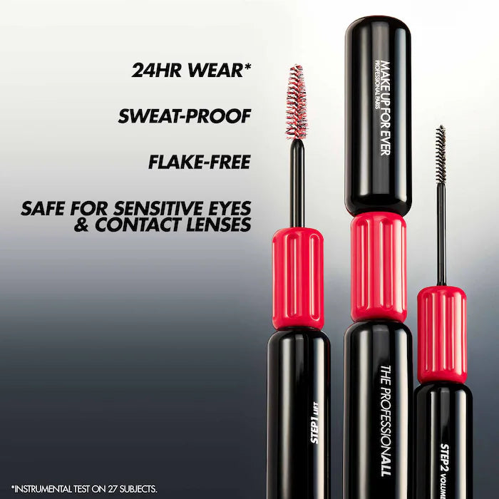 MAKE UP FOR EVER
The Professionall 24HR Double-Ended Lifting & Volumizing Mascara Color: Black