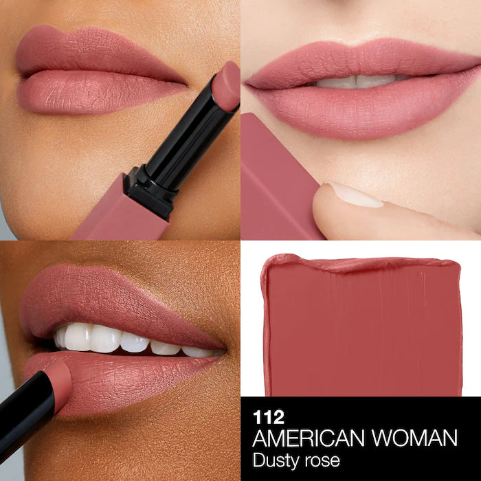 NARS
Powermatte Long-Lasting Lipstick Color: American Woman - 112 - dusty rose