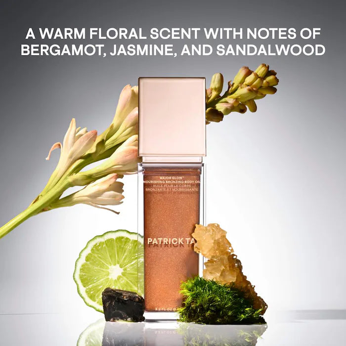 PATRICK TA
Major Glow Nourishing Bronzing Body Oil Size: 95 mL/3.21 oz