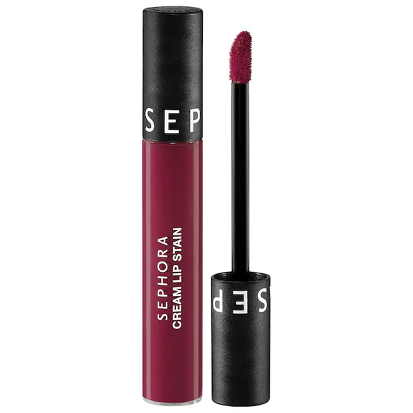 SEPHORA COLLECTION
Cream Lip Stain 10HR Liquid Lipstick Color: 14 Blackberry Sorbet - matte deep berry red