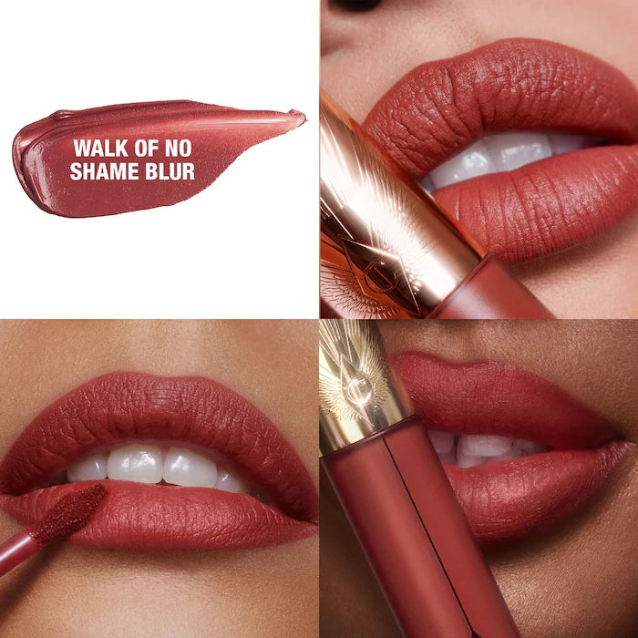 Charlotte Tilbury
Airbrush Flawless Matte Lip Blur Liquid Lipstick Color: Walk Of No Shame Blur - berry rose