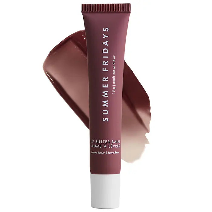 Summer Fridays
Lip Butter Balm for Hydration & Shine Color: Brown Sugar - sheer nude