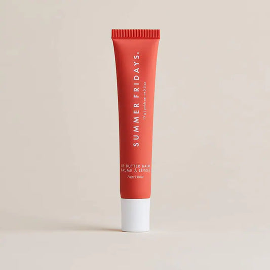 Summer Fridays
Lip Butter Balm for Hydration & Shine Color: Poppy - sheer citrus coral