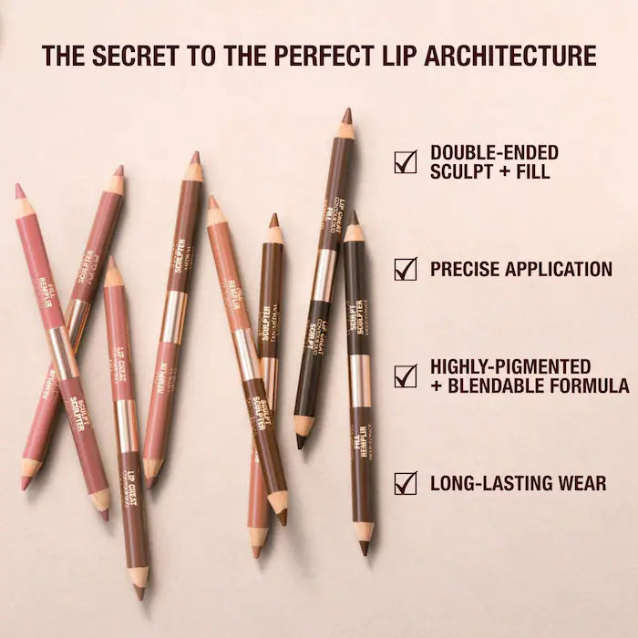 Charlotte Tilbury
Super Nudes Lip Cheat Contour Duo Lip Liner Color: Medium - Sculpt: Neutral Cool Taupe Fill: Warm Sepia