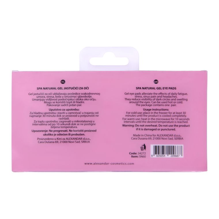 SPA NATURAL
Gel Eye Pads SPA NATURAL Hot & Cold Strawberry