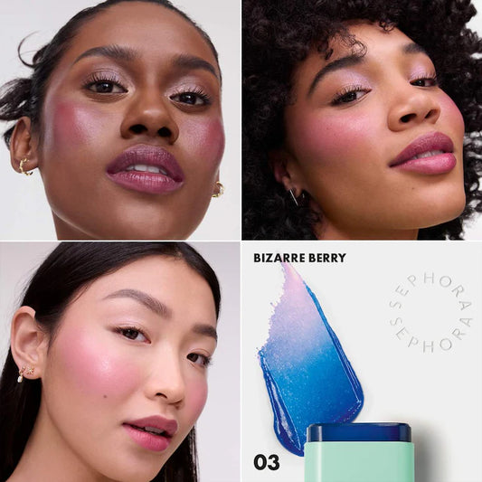 SEPHORA COLLECTION 
Color Twister Color Changing Oil-in-Stick for Lip + Cheek Color: 03 Bizarre Berry - berry plum