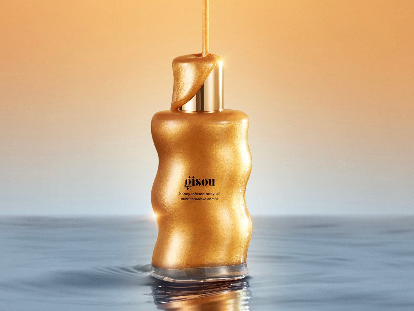 Gisou Honey Infused Body Oil Golden Shimmer Glow 45ml