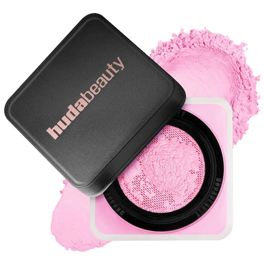 HUDA BEAUTY 
Easy Bake Blurring Loose Baking & Setting Powder Color: Ube Birthday Cake - electric lilac with subtle pink hues for a bright & rosy look