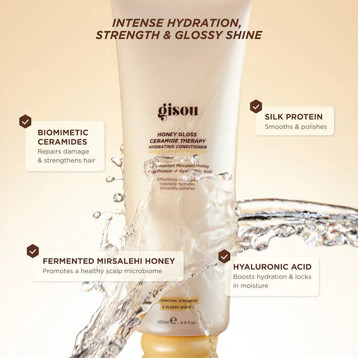 Gisou
Honey Gloss Ceramide Therapy Hydrating Conditioner Size:200 ml