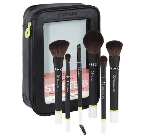 SEPHORA COLLECTION 
Starter Brush Set 6 Face and Eye Brushes