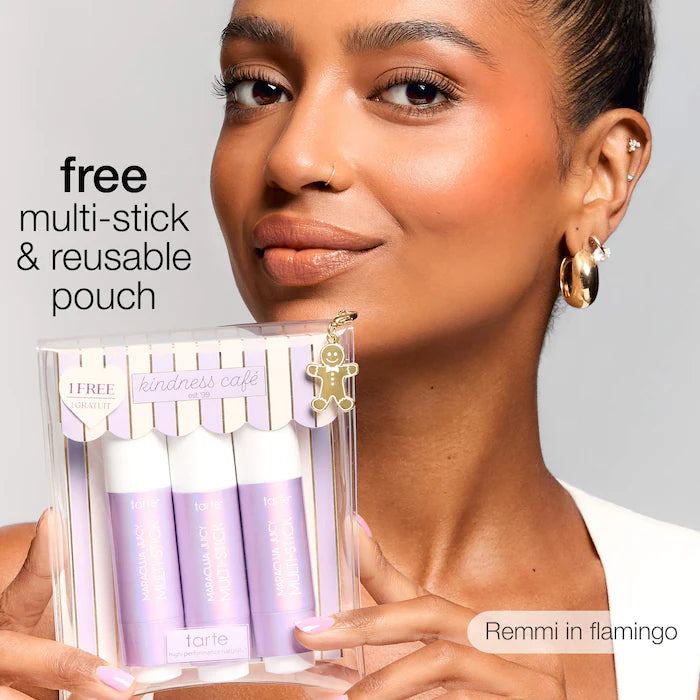 tarte 
cheek soufflé maracuja juicy blush and lip multi-stick trio