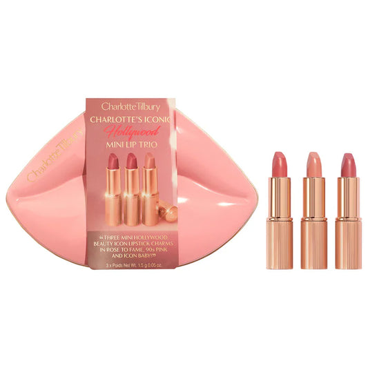 Charlotte Tilbury 
Mini Iconic Hollywood Lipstick Trio Gift Set