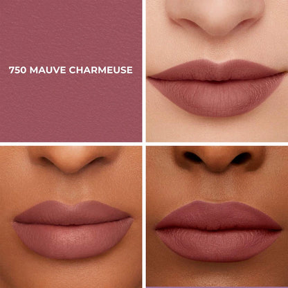 Laura Mercier 
Caviar Smoothing Matte Refillable Lipstick Color: 750 Mauve Charmeuse  - mid-tone mauve pink