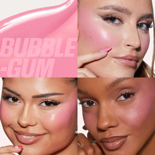 HUDA BEAUTY 
Blush Filter Soft Glow Liquid Blush Color: Bubblegum - soft poppy pink