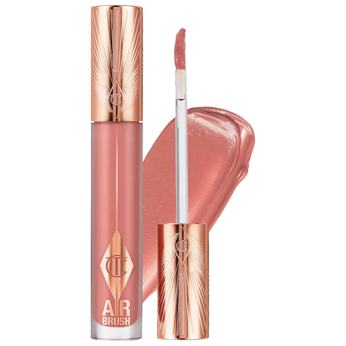 Charlotte Tilbury 
Airbrush Flawless Matte Lip Blur Liquid Lipstick Color: Pillow Talk Blur - pink nude