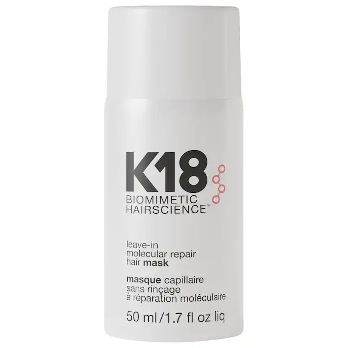 K18 Biomimetic Hairscience 
Leave-In Molecular Repair Hair Mask Size: 1.7 oz/ 50 mL