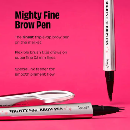 Benefit Cosmetics 
Mighty Fine Waterproof Brow Pen Color: 3.5 - neutral medium brown