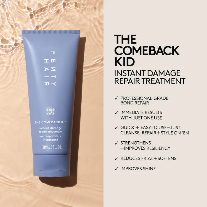 Fenty Hair
The Comeback Kid Instant Damage Repair Treatment Size:150ml