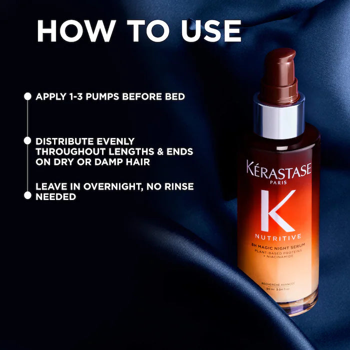 Kérastase 
Nutritive 8H Magic Night Hair Serum for Dry Hair Size: 90 mL