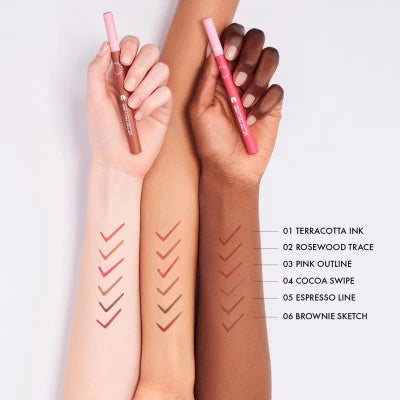 SEPHORA COLLECTION 
Lip Tint Felt Lip Stain & Liner Color 01 Terracota Ink