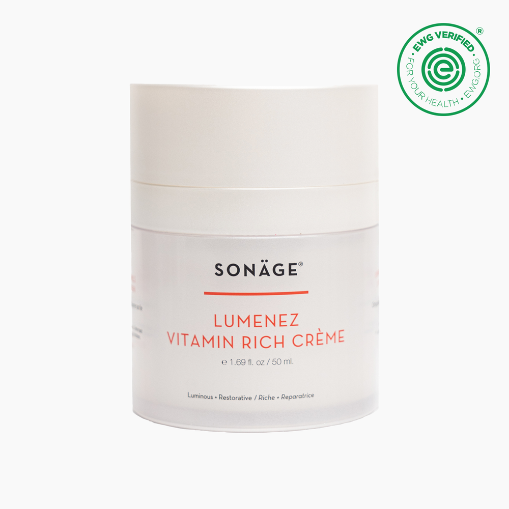 SONÄGE Lumenez Vitamin Rich Creme®
Vitamin C & E Moisturizer | Advanced Skin
