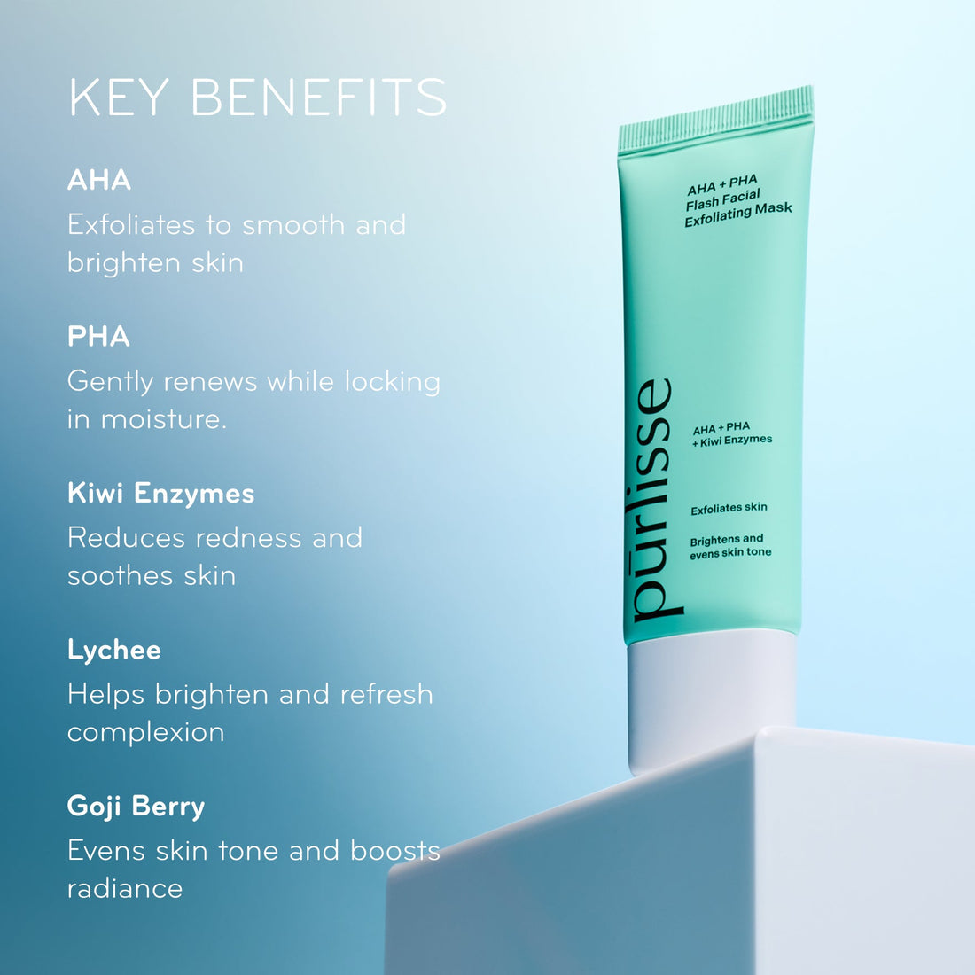 Pūrlisse AHA + PHA Flash Facial Exfoliating Mask