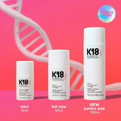 K18 Biomimetic Hairscience 
Leave-In Molecular Repair Hair Mask Size: 1.7 oz/ 50 mL