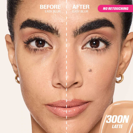 HUDA BEAUTY 
Easy Blur Natural Airbrush Foundation with Niacinamide Latte 300N - Light-Medium skin with a neutral undertone