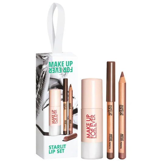 MAKE UP FOR EVER 
Mini Artist Color Lip Pencils & Super Boost Gloss Trio