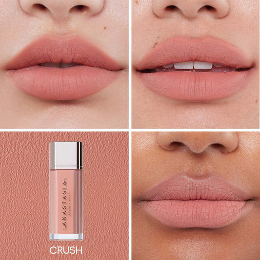 Anastasia Beverly Hills 
Lip Velvet Liquid Lipstick Color: Crush - soft beige