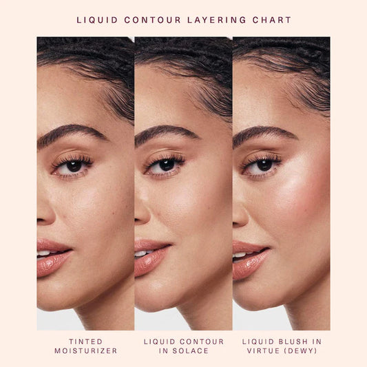 Rare Beauty by Selena Gomez 
Soft Pinch Liquid Contour Color: Solace - medium (cool taupe)