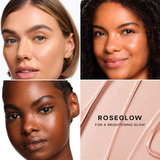 Saie 
Glowy Super Gel Lightweight Dewy Multipurpose Illuminator
Color: Roseglow - universal rose gold glow Size:15ml