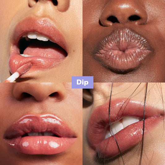 Kosas 
Wet Lip Oil Plumping Peptide Lip Treatment Gloss Color: Dip - neutral pearly nude
