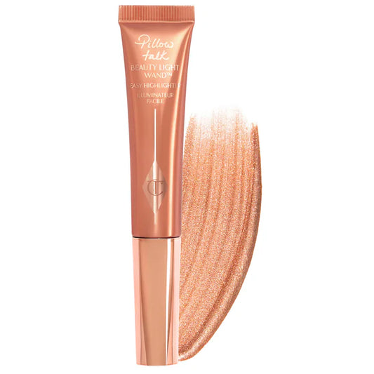 Charlotte Tilbury 
Beauty Highlighter Wand Color: Pillow Talk Medium - opalescent pink-copper highlight