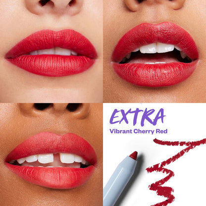 Kosas 
Hotliner Hyaluronic Acid Contouring Lip Liner Color: Extra - vibrant cherry red