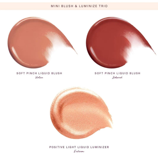 Rare Beauty Mini Blush & Luminizer Trio